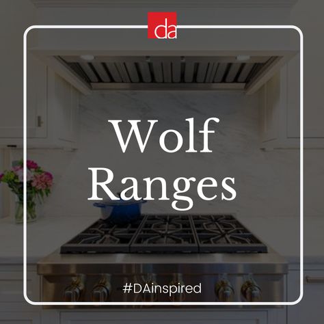 Wolf ranges are truly iconic. With their easily recognizable red knobs, and their classic stainless steel design, they are a visually impressive statement piece for your at-home gourmet kitchen. But it’s not just about having a pretty face. Wolf ranges are the epitome of professional-grade, residential cooking in terms of heat and control. Wolf ranges come in three series: all gas, dual fuel and induction. Wolf Stove Kitchen, Wolf Range Kitchen, Wolf Appliances Kitchens, Wolf Stove, Wolf Oven, Wolf Kitchen, Kitchen Ranges, Wolf Range, Wolf Appliances