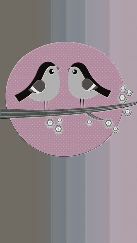 lovebirds Animated Birds, Smartphone Wallpaper, Wallpapers Iphone, Cellphone Wallpaper, Love Wallpaper, Phone Wallpapers, Love Birds, Mobile Wallpaper, Adult Coloring