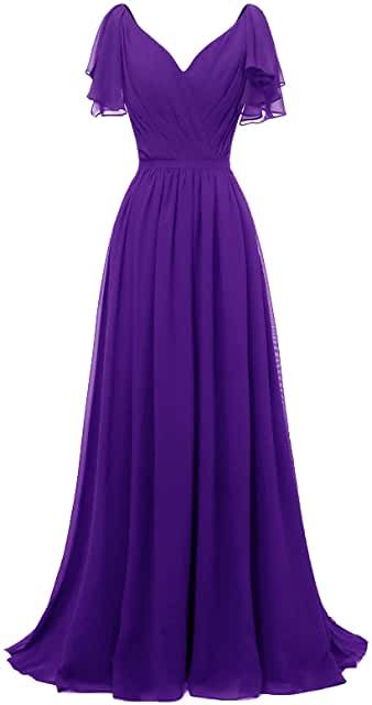 Fancy Dress Plus Size, Sleeves Bridesmaid Dresses, Purple Bridesmaid Dresses Long, Shorts Hairstyles, Wedding Evening Gown, Wedding Evening Party, Purple Bridesmaid, Dress Sleeves, Purple Bridesmaid Dresses