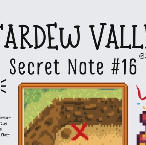 Stardew Valley Map, Secret Notes, Stardew Valley, Map, On Instagram, Instagram