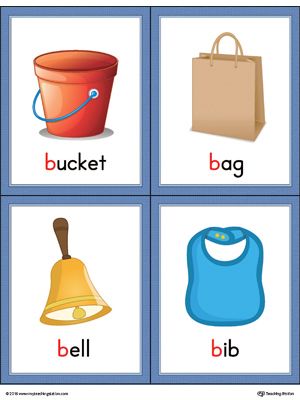 **FREE** Letter B Words and Pictures Printable Cards: Bucket, Bag, Bell, Bib (Color) Worksheet.The Letter B Words and Pictures Printable Cards can be used for flashcards, various games, and help your student associate unfamiliar words with a picture. B Letter Words, Alphabet Word Wall Cards, Alphabet Word Wall, Jolly Phonics Activities, Color Worksheet, Letter B Worksheets, Letter Flashcards, Alphabet Words, The Letter B