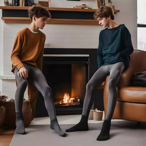 Mens Pantyhose Outfit, Gender Fluid Fashion Photography, Old Skool Outfit, Fabian Penje, Tight Outfits, Guys My Age, Men In Socks, Stylish Men Wear, Legs Outfit