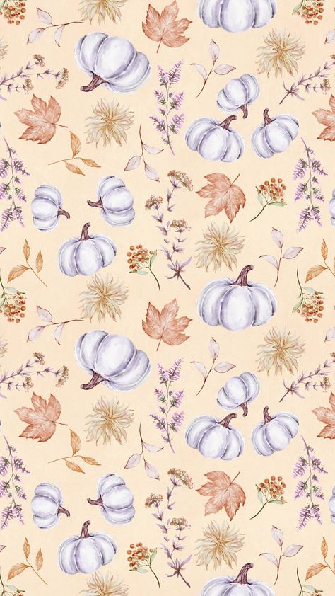 Seamless Fall Pattern, Purple Fall Background, Pastel Pumpkins Wallpaper, Purple Fall Wallpaper, Fall Cups, Autumn Purple, Sale Graphic, Scrapbooking Backgrounds, Texture Png