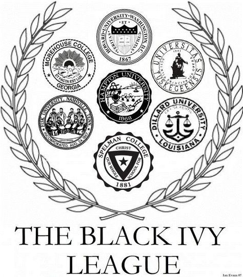 The Black Ivy League Dillard University, Tuskegee University, Hampton University, Spelman College, Black Ivy, High School Activities, Howard University, College Logo, College Essay