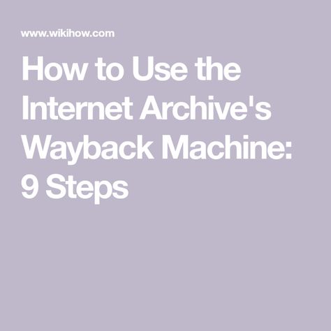 How to Use the Internet Archive's Wayback Machine: 9 Steps Portland State University, Technical Documentation, Bar Graphs, Feature Article, Wayback Machine, Article Writing, Fiction Writing, Creative Writing, Internet Archive