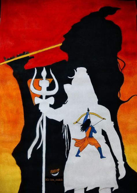 Bholenath Rangoli, Sri Krishna Tattoo Designs, Shiv Ji Rangoli, Shri Ram Dp, Ram Canvas Painting, Shiva Art Drawing Sketches, Ram Ka Photo, Ram Ji Sketch, Ram Aesthetic