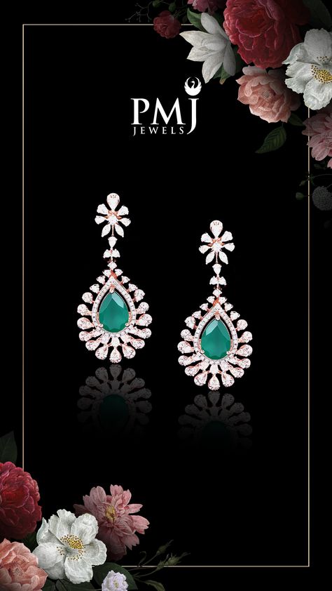 Created with fine detailing and perfection for you & your special occasions! A touch of PMJ to any outfit makes it look stunning... #diamond #jewellery #weddinginspiration #weddingjewellery #pmjjewels #jewellerydesign #necklace #minimaljewellery #emerald Pmj Jewels Jewellery, Pmj Jewellery, Simple Jewellery, Minimal Jewellery, Diamond Earrings Design, Earrings Design, Minimal Jewelry, Diamond Jewellery, Simple Jewelry