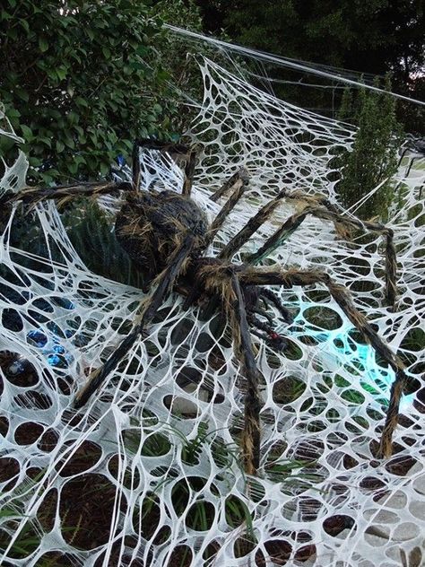 Halloween Yard Decorations Diy, Halloween Decorations Party Scary, Halloween Yard Displays, Halloween Yard Signs, Cheap Diy Halloween Decorations, Halloween Yard Art, Scary Haunted House, Halloween Spider Decorations, Halloween Outside