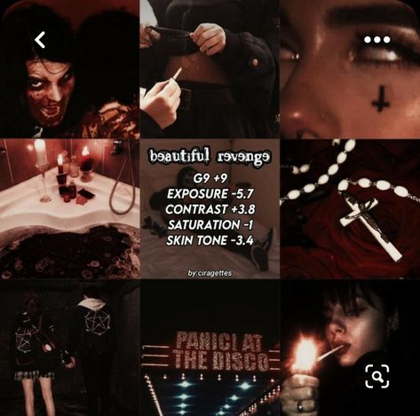 Filter Ideas Vsco, Emo Filter, Dark Red Aesthetic, Filter Ideas, Emo Emo, Vsco Filter Instagram, Vsco Tutorial, Best Vsco Filters, Filter Photo