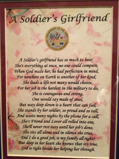 I don't believe an army girlfriend is the "hardest" job to do. I'm not the one leaving all my friends and family behind to carry on my services... that would be my soldier. It's weird for me to feel like this because I always hated the idea of the military "girlfriend." And look what I've become. I'm strong and I'm proud that's all there is to it. I don't need pity. Yes, it's hard, but it's harder for all of those men and women dedicating their time to our country. They're stronger. (End rant.) Army Girlfriend Quotes, Military Love Quotes, Military Girlfriend Quotes, Pumpkin Decoration Ideas, Mantel Decoration Ideas, White Berry Wreath, Proud Army Girlfriend, Military Marriage, Marine Girlfriend