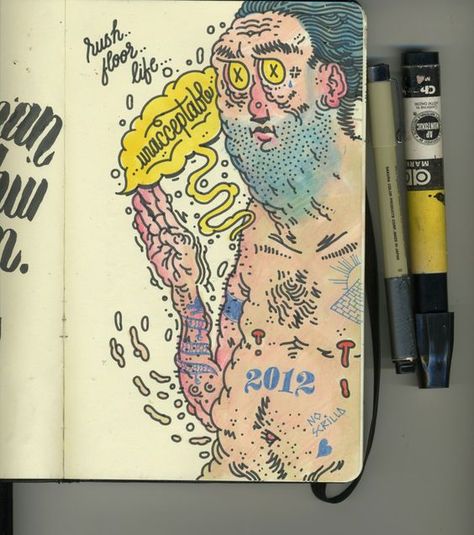 Sketchbook Pages, Arte Sketchbook, Arte Inspo, Sketchbook Journaling, Sketchbook Inspiration, Sketchbook Art Inspiration, Art Journal Inspiration, Funky Art, Pretty Art