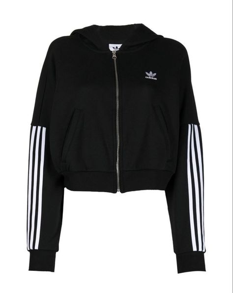 Adidas Zip Up, Adidas Sweater, Hoodies For Women, Designer Hoodies, Hoodie White, Crop Hoodie, Striped Jacket, Palm Angels, Life Motivation