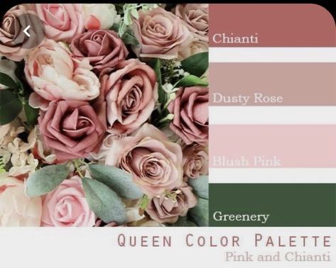 Chianti Flower Bouquet, Canyon Rose Wedding Color Scheme, August Wedding Ideas Color Palettes, Flower Bouquet Color Palette, Pink Fall Wedding Colors, Chianti Wedding Color Scheme, Wedding Pink Color Schemes, Desert Rose Wedding Colors, Wedding Color Palette Pink