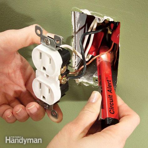 10 Things Every Electrician Really Wants You to Know | The Family Handyman Wiring Outlets, Electrical Tester, Electrical Breakers, Home Electrical Wiring, Breaker Box, Electrical Code, Electrical Problems, The Family Handyman, Electrical Panel