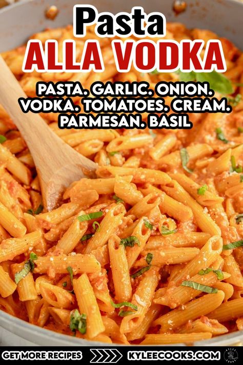 This Pasta alla Vodka recipe is the perfect blend of creamy, tangy, and savory. With just a few simple ingredients, you can create a restaurant-quality dish at home. It’s quick to prepare and sure to impress! A La Vodka Sauce Recipes, Rigatoni A La Vodka, Best Vodka Pasta Recipe, A La Vodka Sauce, Ala Vodka Sauce Recipes, Vodka Cream Sauce Pasta, Alla Vodka Sauce Recipe, Easy Penne Alla Vodka, Pasta A La Vodka