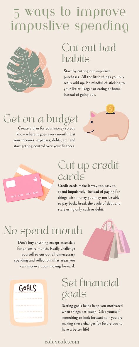 5 ways to improve impulsive spending habits printablebudget #financialplanner💻 Impulsive Spending, Saving Motivation, How To Build Wealth, Money Planner, Saving Strategies, Financial Strategies, Monthly Budget Planner, Money Saving Strategies, Build Wealth