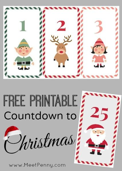 Christmas: Free Printable Countdown to Christmas Activity Calendar, Advent Calenders, Christmas Calendar, Countdown To Christmas, Christmas Advent Calendar, Noel Christmas, Christmas Advent, Christmas Activities, Christmas Countdown