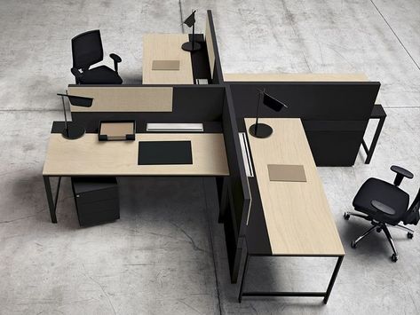 Office Desk Layout, Steelcase Furniture, Office Desk Modern, Architects Desk, Contemporary Office Design, Desk Modern, Open Space Office, Office Interior Design Modern, Desk Layout