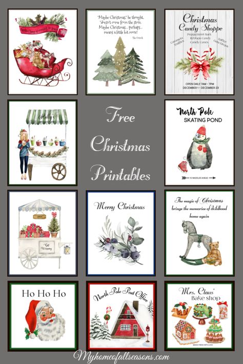 5x7 Christmas Printables Free, Free Xmas Printables, Christmas Frames Printable, Crockpot Cookies, Free Vintage Christmas Printables, Free Clip Art Printables, Printable Christmas Pictures, Christmas Clip Art Free, Free Christmas Clip Art