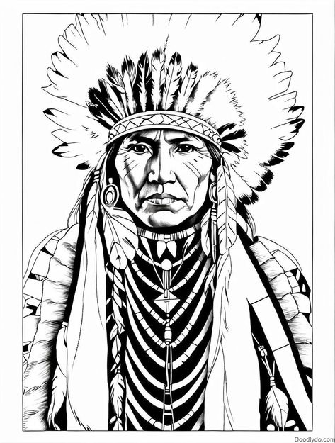 Native American Coloring Book Pages Check more at https://doodlydo.com/native-american-coloring-book-pages/ Native American Coloring Pages, Wolf Tattoo Sleeve, Native American Men, Inspiration Images, Sante Fe, Colouring Pics, Wolf Tattoo, Sketch Inspiration, Tattoo Sleeve