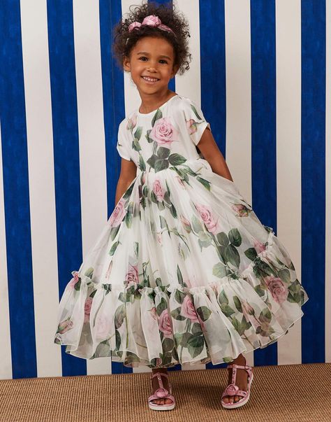 Organza Frock For Baby Girl, Floral Long Frocks For Kids, Floral Frocks For Kids, Organza Floral Long Frocks, Organza Baby Frocks, Organza Kids Frock, Dresses Long Frocks, Kids Long Frocks Design, Baby Long Frocks Designs