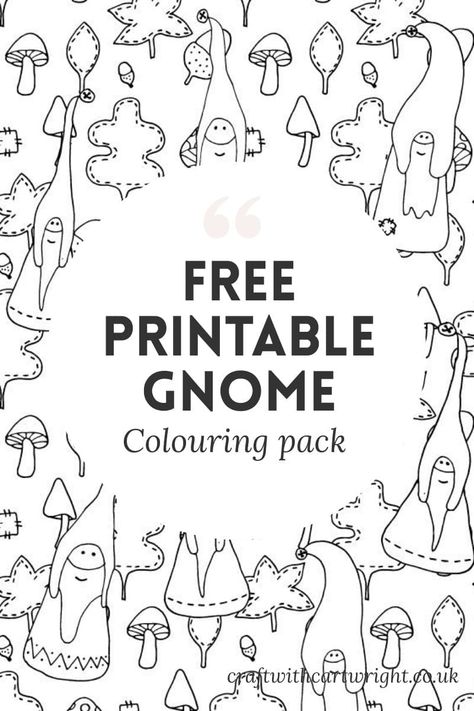 Free Gnome colouring pack - Craft with Cartwright Gnome Colouring Pages, Coloring Sheets Free Printable, Cute Dinosaur Coloring Pages, Gnome Coloring Pages, Mindfulness Colouring, Gnome Pictures, Adult Colouring Printables, Valentine Gnome, Printable Valentine