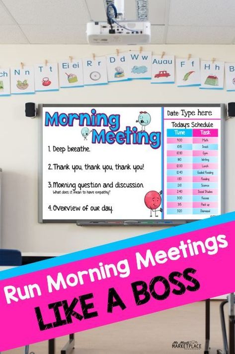 Looking to build community, engage students, keep students on track for the day, and show gratitude? Then you are ready to run morning meetings like a boss! Morning meetings have been a total game changer for me this year and I will never look back. Learn more about how I run Morning Meeting in my classroom! #morningmeeting #mrmault #3rdGrade #4thGrade #2ndGrade #classroommanagement 3rd Grade Classroom Schedule, Mindful Classroom, Restorative Circles, Kindergarten Calendar, Class Meeting, Wolf Pups, Classroom Meetings, Morning Meeting Activities, Teaching Classroom Management