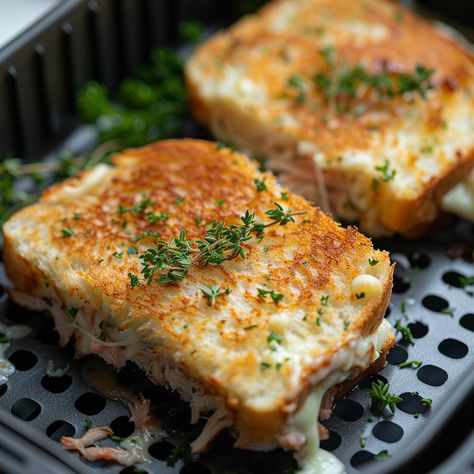 Easy Air Fryer Tuna Melt - Yeyfood.com: Recipes, cooking tips, and kitchen hacks for home cooks of all levels Air Fryer Tuna Melt, Air Fryer Tuna, Cinnamon Bread Easy, Hacks For Home, Tuna Melt, Tuna Melts, Easy Air Fryer, Air Fryer Healthy, Afternoon Snack