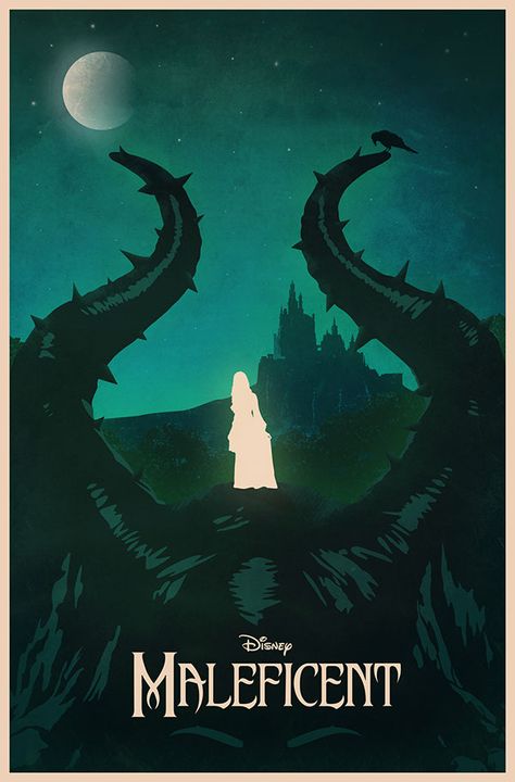 Maleficent Movie Poster, Maleficent 2, Maleficent Movie, Disney Minimalist, Fantasy Witch, Film Posters Art, Disney Maleficent, Fantasy Posters, Disney Posters