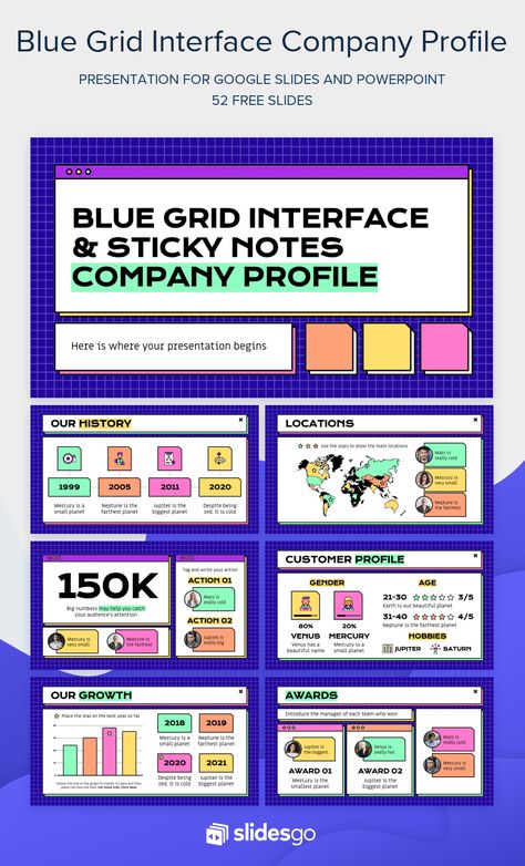 Computer Theme, Company Profile Presentation, Creative Powerpoint Presentations, Blue Grid, Frontend Developer, Powerpoint Design Templates, 광고 디자인, Powerpoint Presentation Design, Pptx Templates