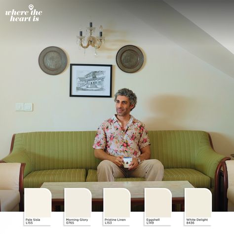 These are the shades that make Jim Sarbh's home uniquely his and tell his story. Making every room feel like a sanctuary, telling us where Jim’s heart is! #WhereTheHearIs #AsianPaints #JimSarbh #HarGharKuchKehtaHai #Season6 #WTHI #HomeDecor #HomeTour #BeautifulHomes #JimSarbhHomeTour #Nature #IndianCelebHomes #ShadeCard #HomeDecor Asian Paints Colours, Shade Card, Asian Paints, Flat Interior, S Heart, Paint Shades, Elegant Interiors, New Journey, Color Of The Year