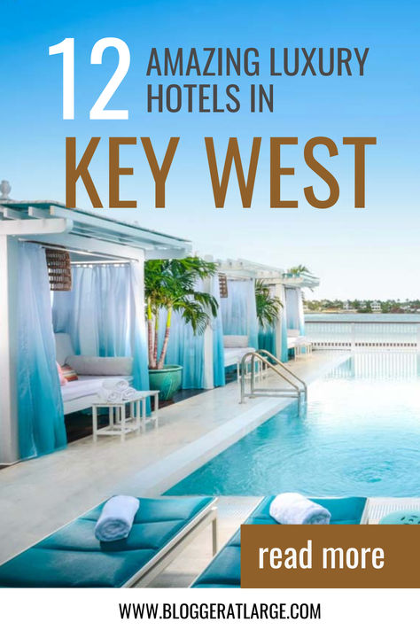 Key West is a fabulous destination but you want to make sure you're close to Old Town to walk and enjoy. These Key West hotels and ressorts are all there and all fabulous! Key West Hotels, Key West Resorts, Luxury Resorts, Siesta Key, Bucket List Destinations, Cruise Travel, Florida Travel, Luxury Hotels, Luxury Resort