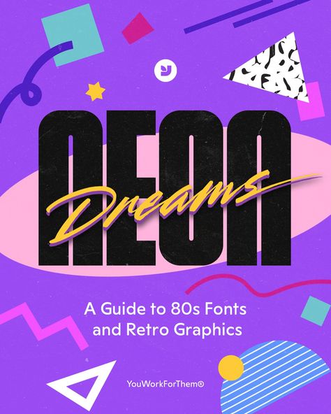 🌟 New Blog Post Alert! Jump right into the vibrant world of 80s design with our latest blog post, “Neon Dreams: A Guide to 80s Fonts and Retro Graphics.” Explore the era’s iconic typography, bold aesthetics, and the lasting influence on today’s design trends. Perfect for adding a touch of nostalgia to your projects! 👉 Check out more here: http://ywft.us/neondreams 80s Design Graphic, 80s Typography, Iconic Typography, 80s Fonts, Typography Trends, Neon Font, Typography Design Font, 80s Logo, Simple Lettering