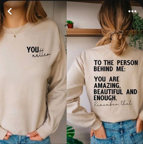 Best Friends Shirts, Friends Shirts, Best Friend Birthday Gifts, Dear Person Behind Me, Be Kind To Your Mind, Tie Dye Sweater, Cute Shirt Designs, Birthday Gifts For Best Friend, Dog Sweatshirt