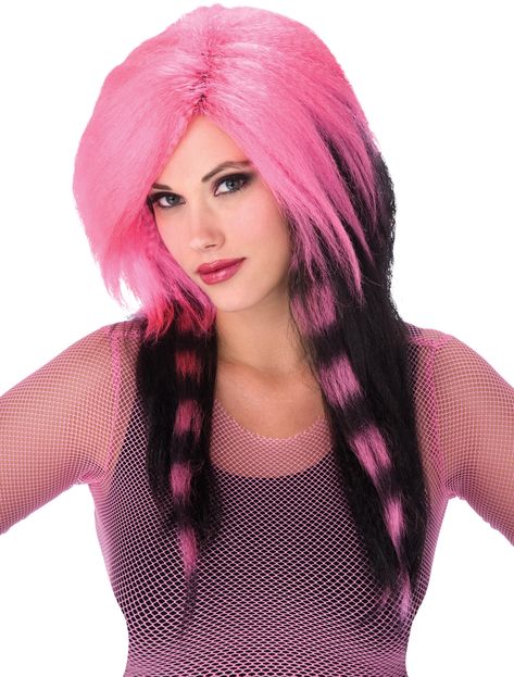 Pink Raccoon Tail Adult Wig Description: Includes: (1) Pink Raccoon Tail Wig. Remember a wig cap (sold separately) to hold in your own hair. We cannot accept Raccoon Tail Hair Dye, Raccoon Hair Dye, Raccoon Makeup, Racoon Tail Hair, Raccoon Tail Hair, Pink Raccoon, Halloween Raccoon, Raccoon Tail, Hair Stripes