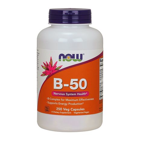 NOW Vitamin B50 mg250 Veg Capsules; * Find out more about the great product at the image link. (This is an affiliate link) Vitamin B Supplements, Anti Aging Products, Occupational Health, B Complex, B Vitamins, Now Foods, Occupational Health And Safety, Product Review, Vitamin B