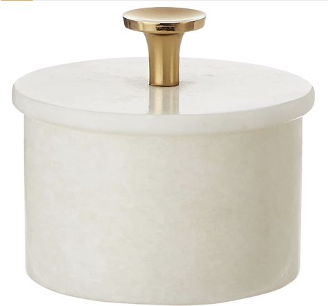 Queenza Salt Cellar with Lid & Brass Knob - 3 Inch White Makrana Marble Salt Bowl, Salt Dish for Kitchen and Dining - Multipurpose Small Box with Lid Terracotta Interior Design, Terracotta Interior, Spice Tray, Salt Bowl, Salt Container, Salt Dish, Gourmet Salt, Marble Accessories, Marble Box