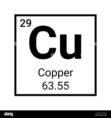 Copper Symbol, Copper Element, Element Symbols, Tat Ideas, Chemistry, Periodic Table, Copper, Collage, Quick Saves