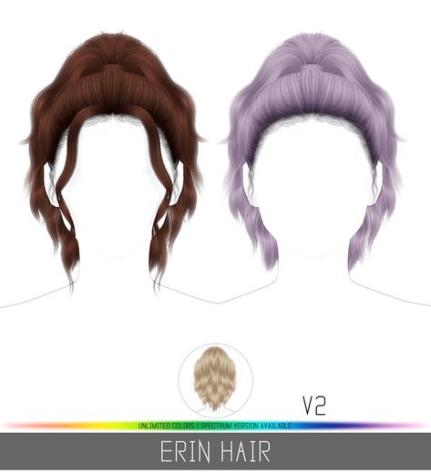 Sims 4 Simplicity Hair, Simplicity Sims 4 Cc, Wavy High Ponytail, Sim4 Mods, Sims Aesthetic, Mods Ts4, Mods Sims 4, Mod Hair, Cc Hair