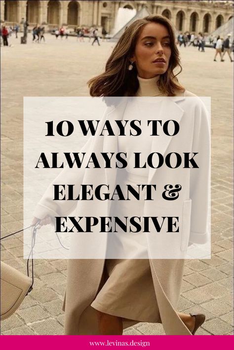 Expensive Looks Outfits, Dress To Look Rich, Looking Expensive On A Budget, Classy Women Outfit, Classy Look Outfit, How To Look Fashionable, How To Look Elegant Outfit, What To Wear To A Work Dinner, How To Dress Like A High Value Woman