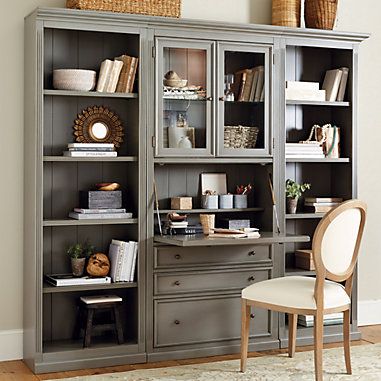 Tuscan 3-Piece Secretary Desk Group Tuscan Furniture, Tuscan Style Homes, Book Cases, Tuscan Design, Tuscan Kitchen, Mediterranean Home Decor, Home Library Design, Tuscan House, Secretary Desk