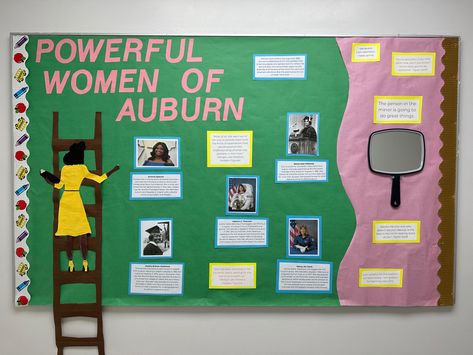 Womens History Month Bulletin Board Ra, Women’s History Month Bulletin Board, Womens History Month Bulletin Board, Ra Floor Themes, Women History Month Bulletin Board, Residence Life Bulletin Boards, Dorm Themes, March Bulletin Board, Womens History