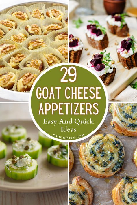 Creamy Dips, Ideas For Parties, Goats Cheese, Cheese Appetizers, Easy Ideas, Simple Recipes, Goat Cheese, Goats, Stuffed Mushrooms