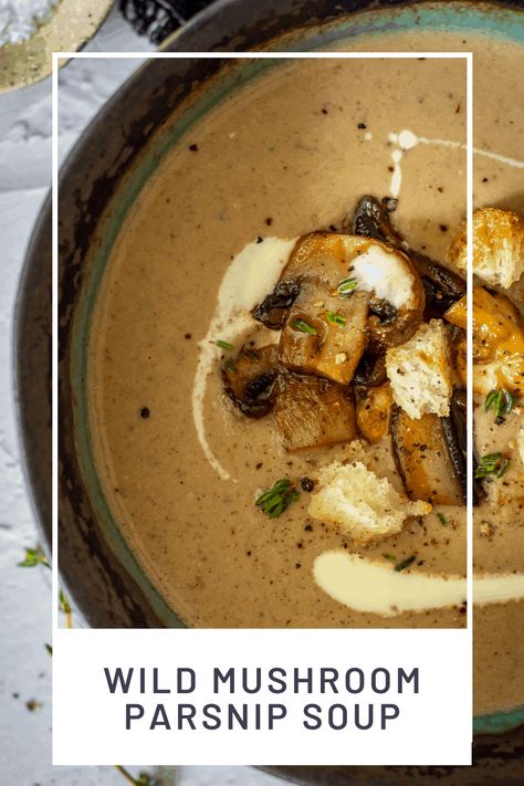 Mushrooms Soup, Wild Mushroom Soup, Porcini Mushroom, Parsnip Soup, Dried Porcini Mushrooms, Fancy Dishes, Meat Free Recipes, Leek Soup, Wild Mushroom