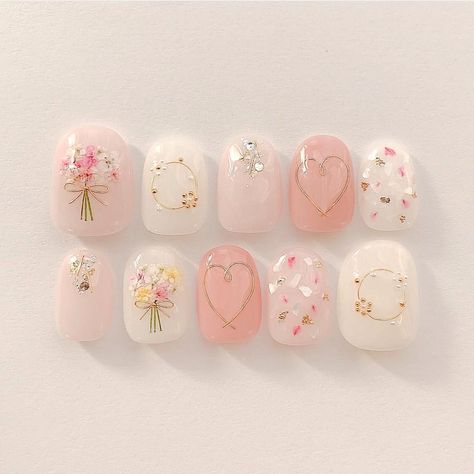 Korean Nail Art, Korean Nails, Japanese Nails, Bride Nails, Nail Swag, Designs Nail, Kawaii Nails, Popular Nails, Nail Shop