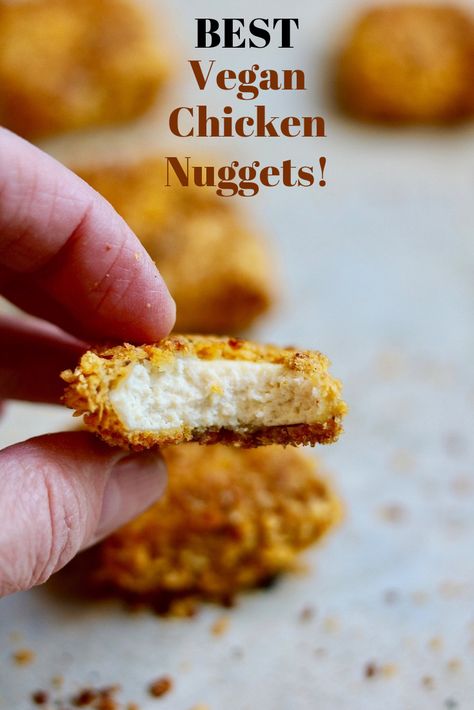 Best Vegan Chicken, Vegan Nuggets, Chickpea Vegan, Decadent Cheesecake, Tofu Nuggets, Vegan Chicken Nuggets, Recipe Cheesecake, Seitan Recipes, Plat Vegan