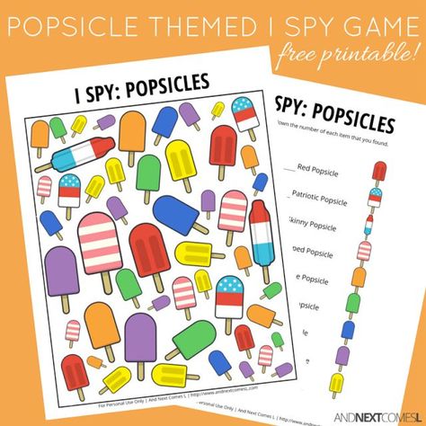 Free printable summer themed I Spy game for kids from And Next Comes L I Spy Worksheets For Kids, I Spy Worksheets, Spy Ideas, Spy Games For Kids, Summer Worksheets, I Spy Games, Spy Games, Summer Preschool, Game For Kids