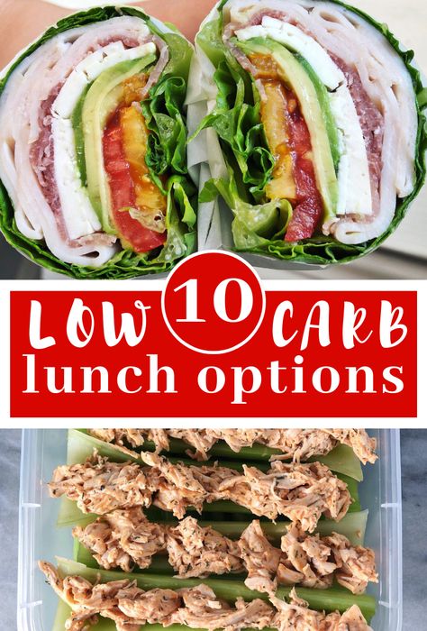 10 low carb lunch options that are perfect for a keto or paleo work lunch. Use this list to make some additions to your low carb meal prep for the week. Low Carb Lunch Ideas For Work Meal Prep, No Carb Lunch Meal Prep, No Carb Lunches For Work, Low Carb Lunch Meal Prep For The Week, No Carb Lunch Ideas For Work, Meal Prep For The Week No Carb, Low Carb Lunches Easy, No Carb Lunch For Work, Healthy No Carb Lunch