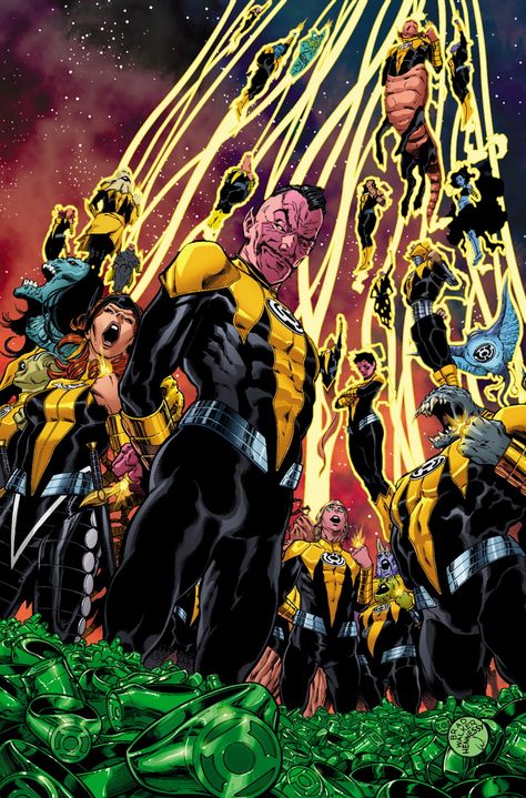 Green Lantern Villains, Sinestro Corps, Flash Comics, Yellow Lantern, Justice Society Of America, Capcom Art, Green Lantern Corps, Comic Villains, Univers Dc