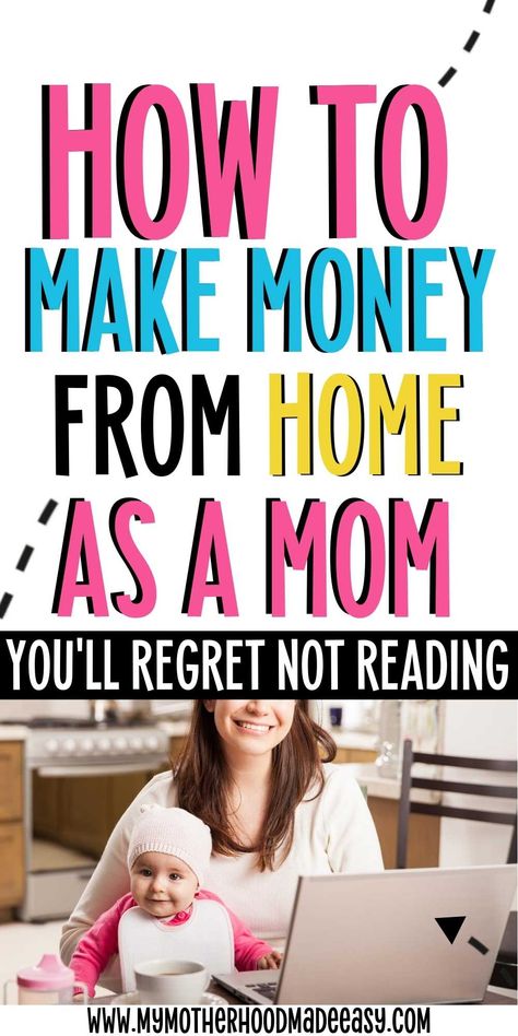 How To Make Money From Home, Sahm Jobs, Online Jobs For Moms, Flexible Jobs, Mom Ideas, Money Frugal, Working Mums, Job Ideas, How To Use Facebook